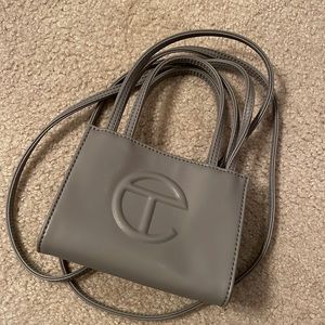 Telfar small grey shopping bag. 100% authentic. New.